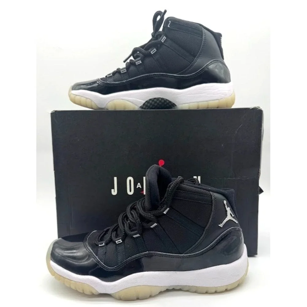 Nike Air Jordan 11 Retro GS Space Jam 2016‎ Black 7Y 378038-011 OG Box